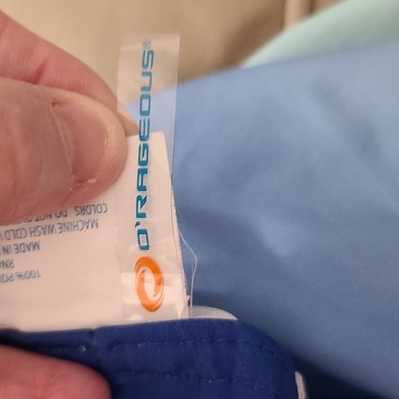 Outrageous Mens Board Shorts Swim Pocket Blue/Green Size L EUC - Picture 7 of 8